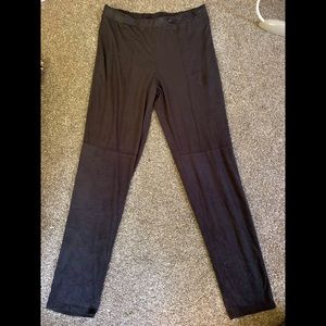 Suede leggings